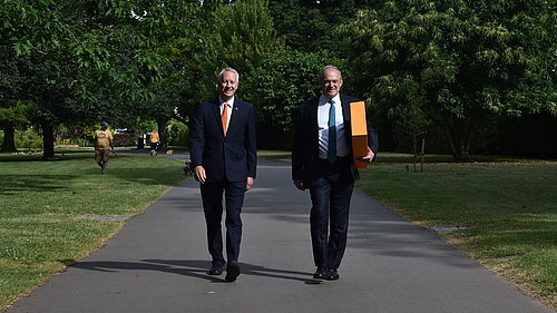 Giedon Amos and Sir Ed Davey