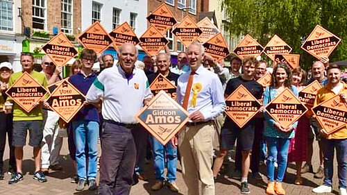 Vince Cable visiting Taunton and Wellington